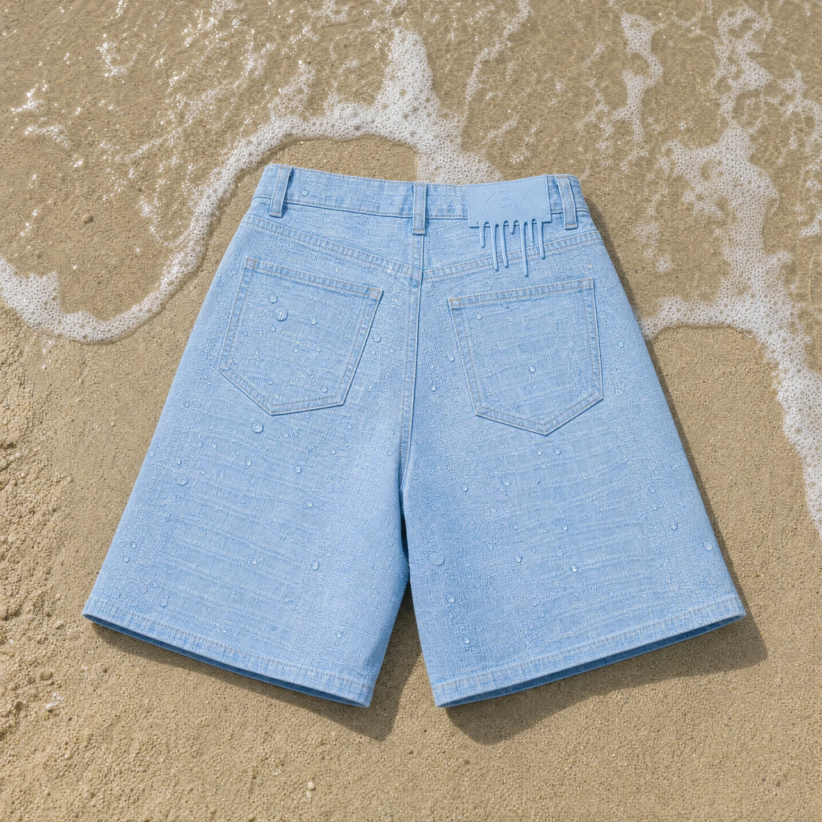 Tidal Croc Denim Shorts