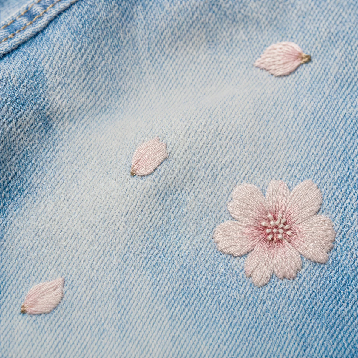 Sakura Tide Denim Shorts